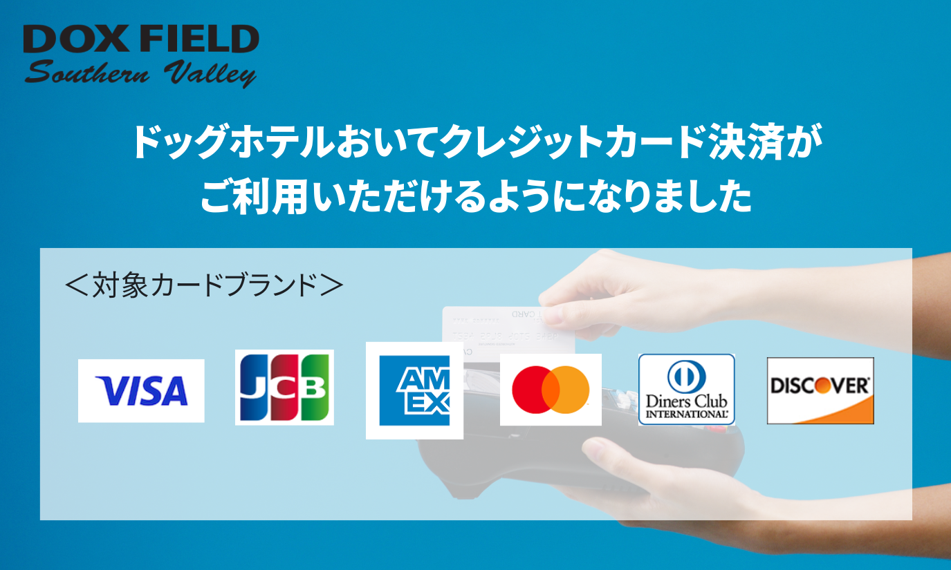 クレジットカード決済利用開始のお知らせ